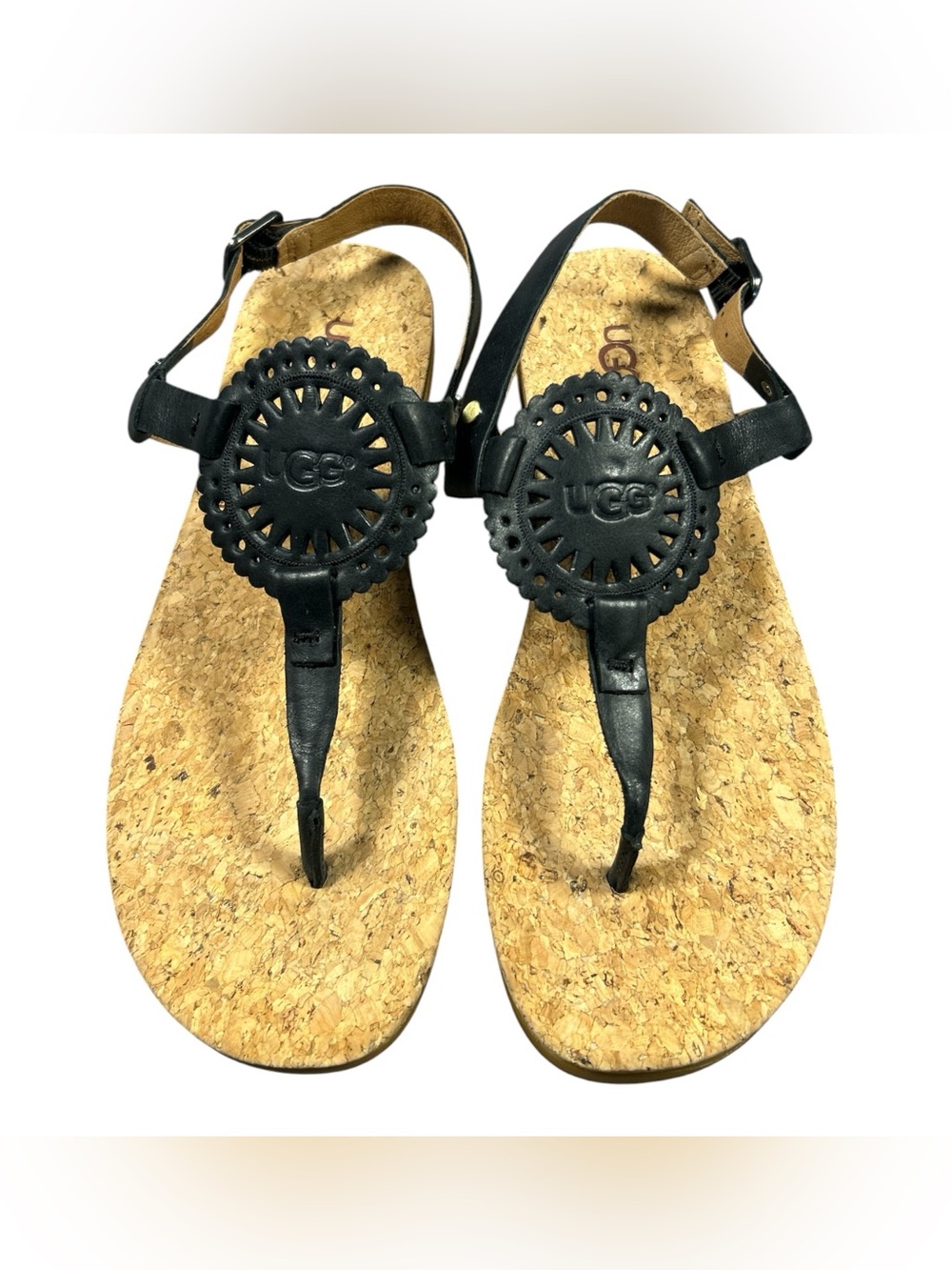UGG Ayden II T-Strap Leather Thong Sandal Women’s‎ Size 9